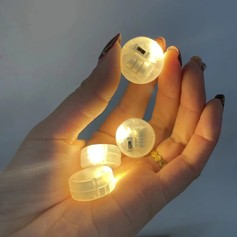 Creative Round Handmade Decorative Light, Spinning Top Light, Yo-Yo Light, Button Light, Student DIY Toggle Switch Light 2.2cm