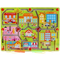 Childrens pen maze toy double-sided smart version magnetic multi-function childrens drawing board