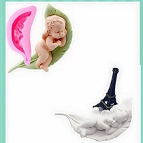 1044 Feather Angel Fragrant Lavender Plaster silicone mold Plaster Pendulum with mold Force Decorative mold