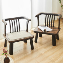 Japanese-style stool back chair tatami seat bed dining chair lazy without foot chair low leg floor chair solid wood bay window stool