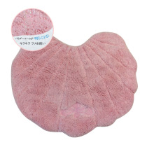 Shell sweet pink princess dream bathroom toilet seat front anti-slip mat U-shaped floor mat thickening