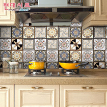 Simulation tile stickers Bathroom bathroom self-adhesive waterproof kitchen anti-fume tile stickers Living room wallpaper wall stickers