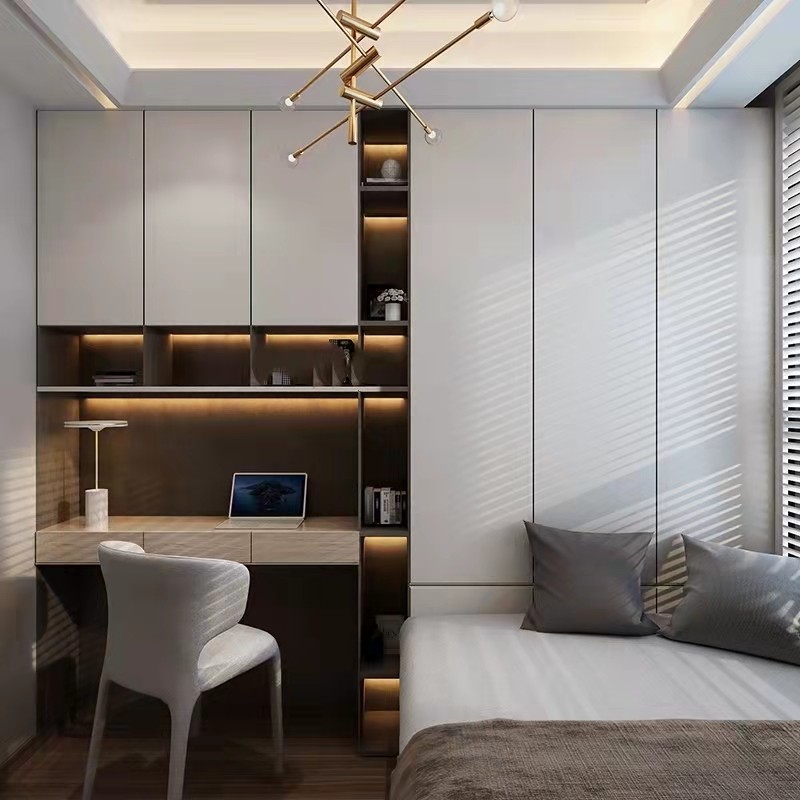 Full House Furniture Rabbit baby Custom Wardrobe Zhiang Brief About multilayer solid wood bookcase Balcony Cabinet Nanjing Manufacturer Direct 