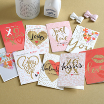 Euno MINI Valentines Day Greeting Card Confession Card Love Message Card Talker Card MINI-1811