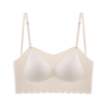 Tube top underwear anti-exposure spaghetti straps beautiful vest all-in-one summer thin no-wear bra with seamless straps to wrap the chest