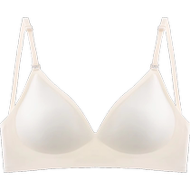 Beautiful back bra for women with large U back traceless small breasts gathered summer peach cup invisible backless comic bra