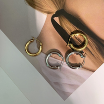 Beef Cattle Recommend European and American Ins Wind 100 Lapped Temperament Brief Small Circle Cirque Ring with Elegant Ear Ring Ring