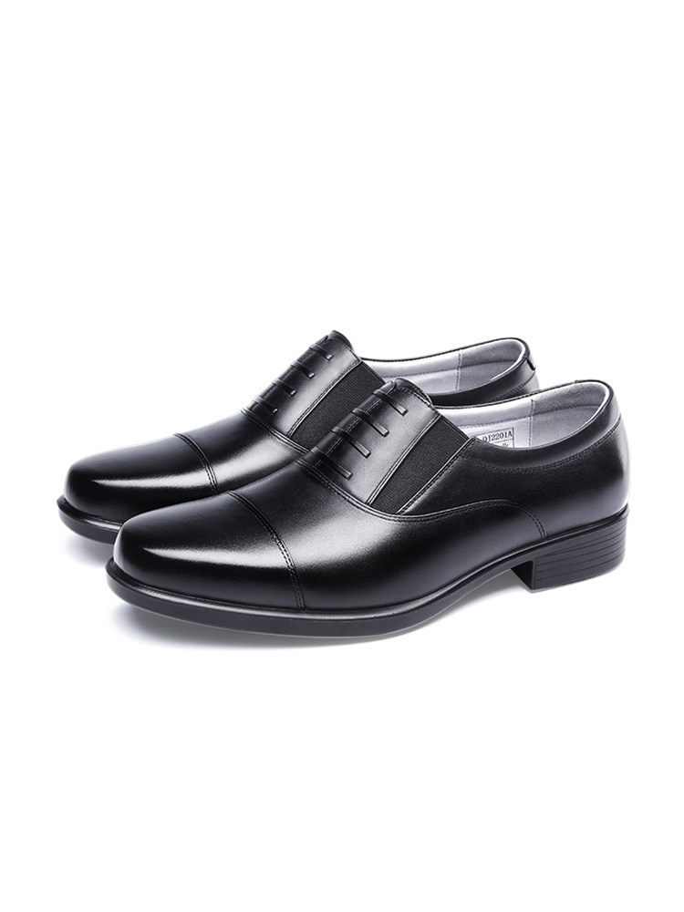 Golden Monkey Official Flagship Store Spring and Autumn Breathable First Layer Cowhide Black Three-joint Genuine Leather Business Formal Men's Leather Shoes