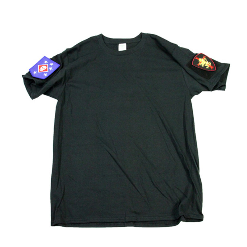 NSWDG seal six army fan outdoor short sleeve T-shirt cotton seal T-shirt short sleeve can stick with magic sticker black