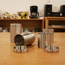 Stainless Steel Cigar Cigarette Box Sealed Storage Tank Take-out Travel Tea Tan Kitchen Storage Bottle