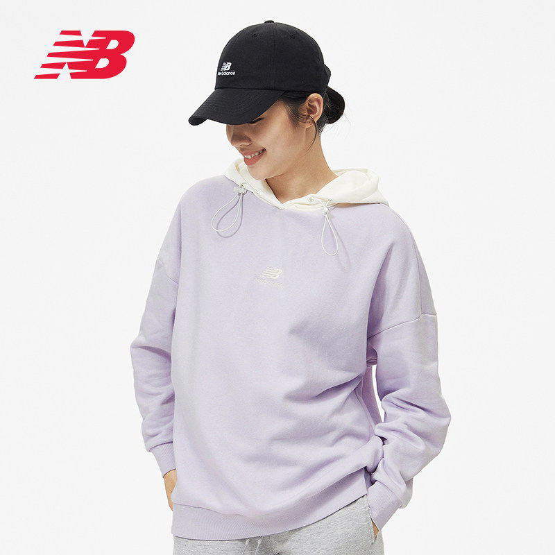 NewBalance NB Official Fashion Versatile Casual Simple Hooded Sweatshirt Women's Jumper AWT13346