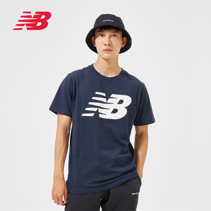 New Balance NB Official Summer Male Classic logo Sport Comfortable Round Collar T-shirt MT03919