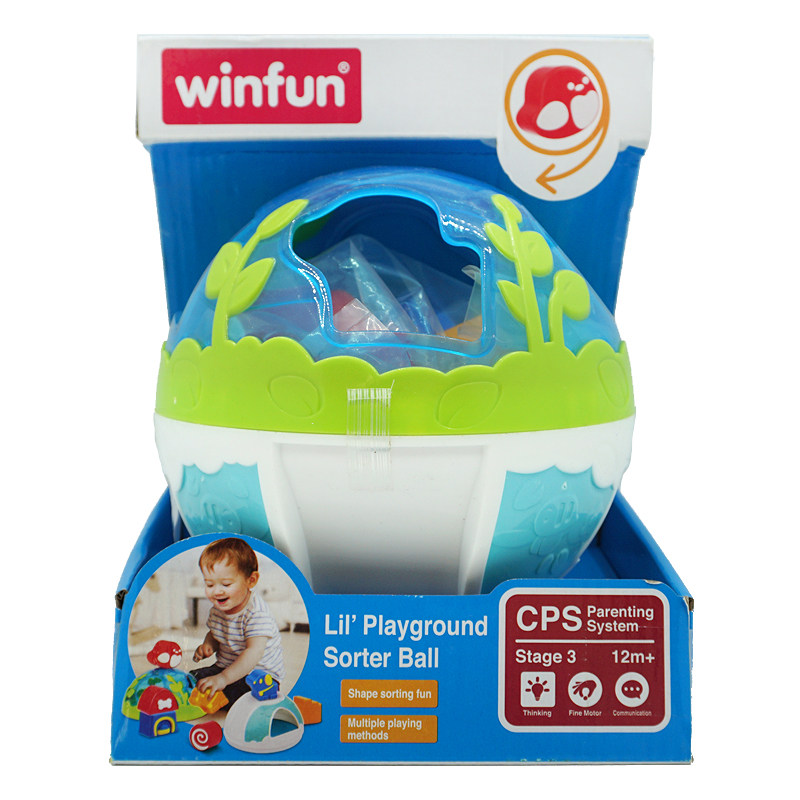 winfon Intumulous infant Early teaching Puzzle Porous Pairing Shape Ball Children Baby Enlightenment Cognition Toy