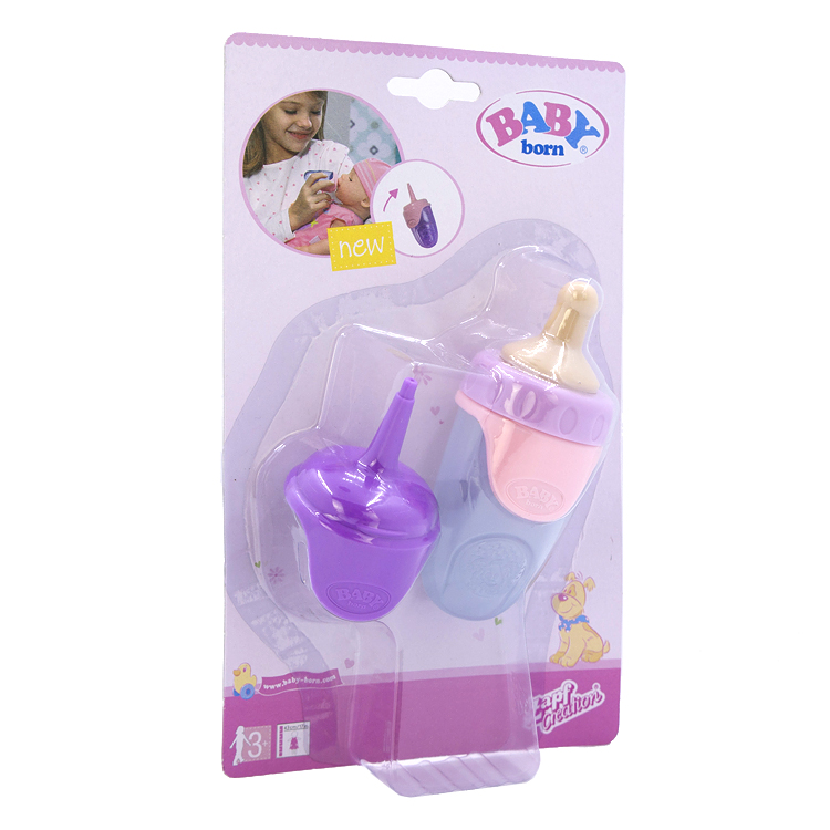 Zapf Xiafu bé sinh ra Bangbang 43cm mô phỏng búp bê phù hợp mô phỏng mút tóc phụ kiện chai âm thanh phụ kiện cho búp bê chính hãng