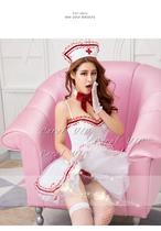 European and American Foreign Trade Original Order Cute Sexy Uniform Seduction Party Nurse Loaded Butterfly Knots Knot Nemesis Nightclub