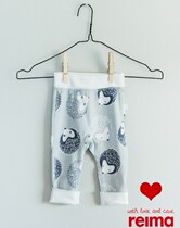 Reima newborn pants comfortable soft stretch fabric threaded high waist can be folded trousers 516385
