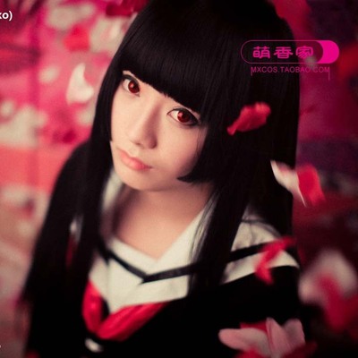 taobao agent Mengxiangjia Hell Girl Wig Yan Mo Ai Mao Xia Na Qiu Mountain 澪 Coral Cosplay Cosplay Wig