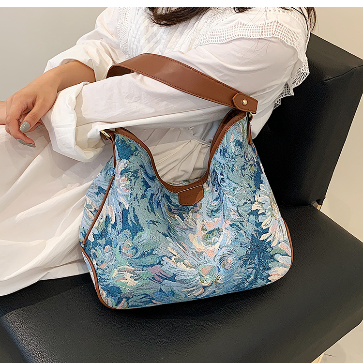 Wholesale Large-capacity Oil Painting Shoulder Bags Nihaojewelry display picture 6