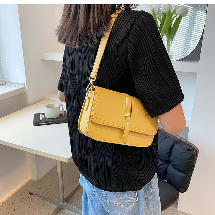 Nihaojewelry Wholesale Fashion Solid Color Single Shoulder Armpit Small Square Bag display picture 6