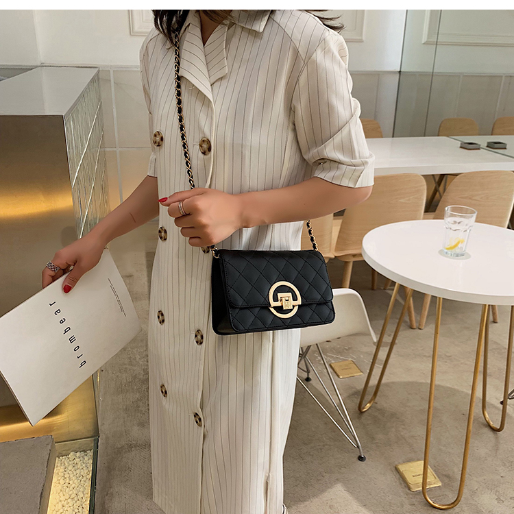 Mùa hè mới túi nhỏ túi xách 2019 làn sóng mới thời trang phổ biến túi Messenger sang trọng chuỗi vai nhỏ túi vuông - Túi xách nữ các loại túi xách nữ