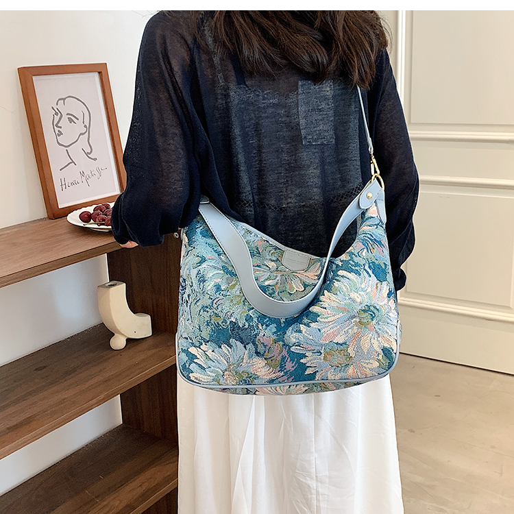 Wholesale Large-capacity Oil Painting Shoulder Bags Nihaojewelry display picture 1