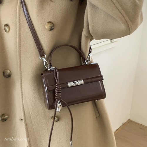 Изысканная маленькая небольшая сумка, модная ретро сумка через плечо для жирной кожи, премиум класс, городской стиль