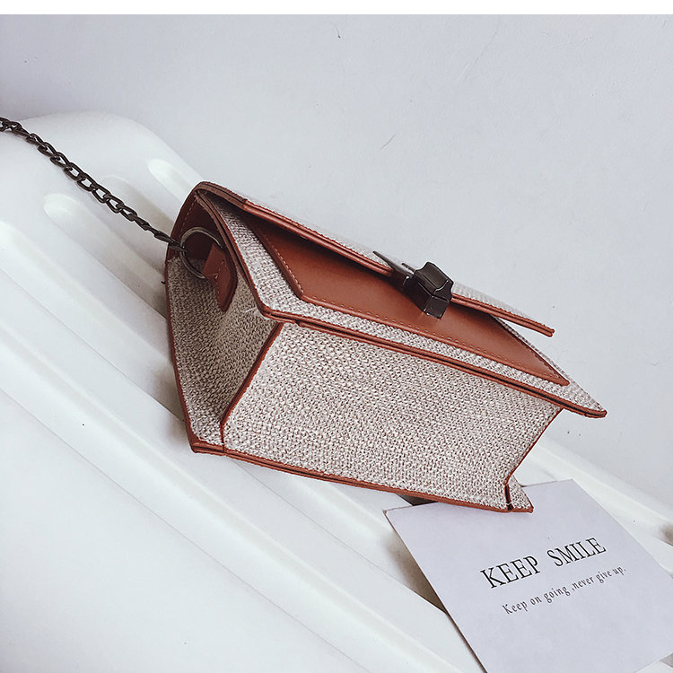 Túi xách nữ nhỏ mới 2018 phiên bản mới Hàn Quốc của túi đeo chéo Messenger hoang dã túi đeo vai đơn giản thời trang túi vuông nhỏ - Túi xách nữ balo du lịch