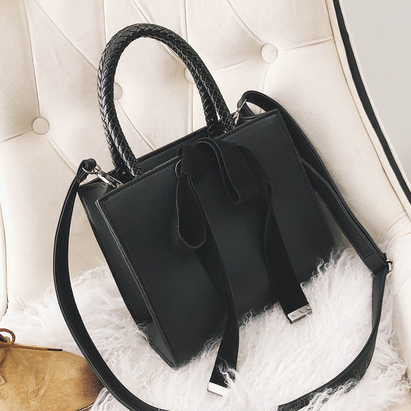 2020新款潮韩版 百搭斜挎磨砂单肩简约手提包托特包