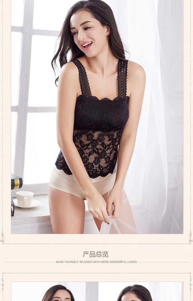 2018 mới mùa xuân và mùa hè của phụ nữ vest ngắn kích thước lớn bên trong áo sơ mi ống mỏng phần ren shop quần áo nữ