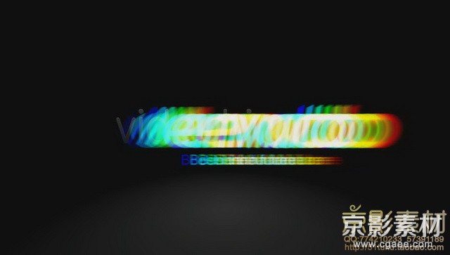 AE模板-震撼闪出logo板式展示片头 Chromatic aberration intro