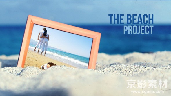 AE模板-夏日海滩图片展示片头 The Beach Project