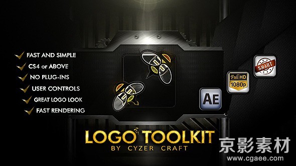 AE模板-现代时尚Logo动画标志制作工具包 Modern Logo Toolkit