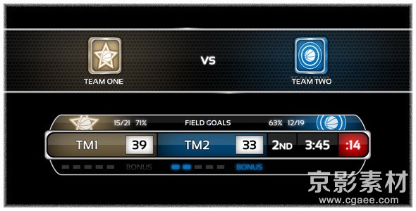 AE模板-电视包装新闻文字字幕条模板 On Air Basketball Package