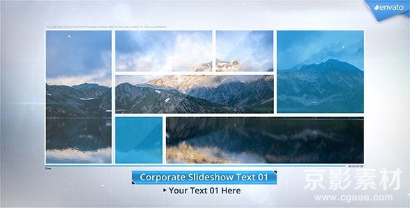 AE模板-动态企业图片幻灯片展示片头 Corporate Dynamic Slideshow 12636825