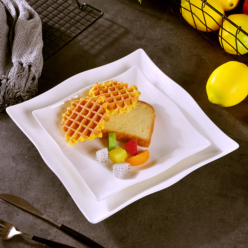 Jingdezhen European - style originality west person order to suit the hotel ceramic plate household square new ipads China