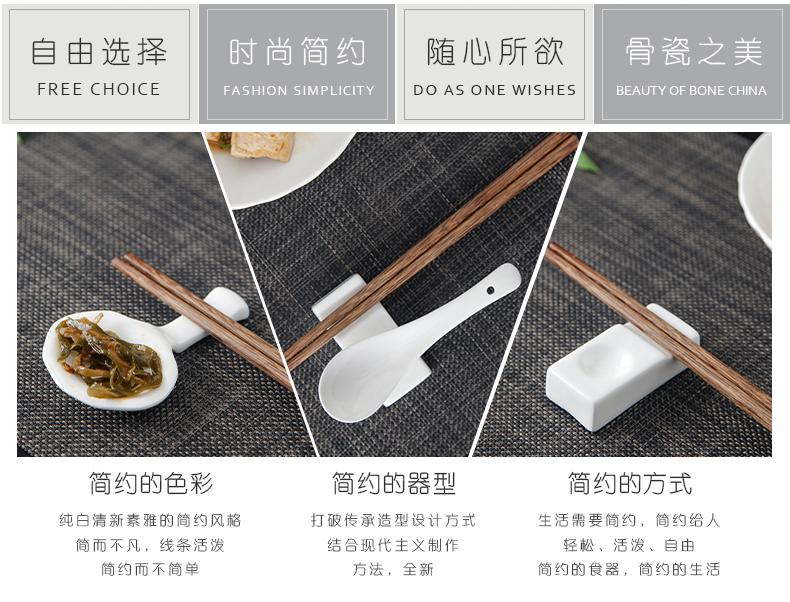 Jingdezhen ceramics lead - free green restaurant creative ipads China chopsticks pillow chopsticks ceramic tableware chopsticks holder frame