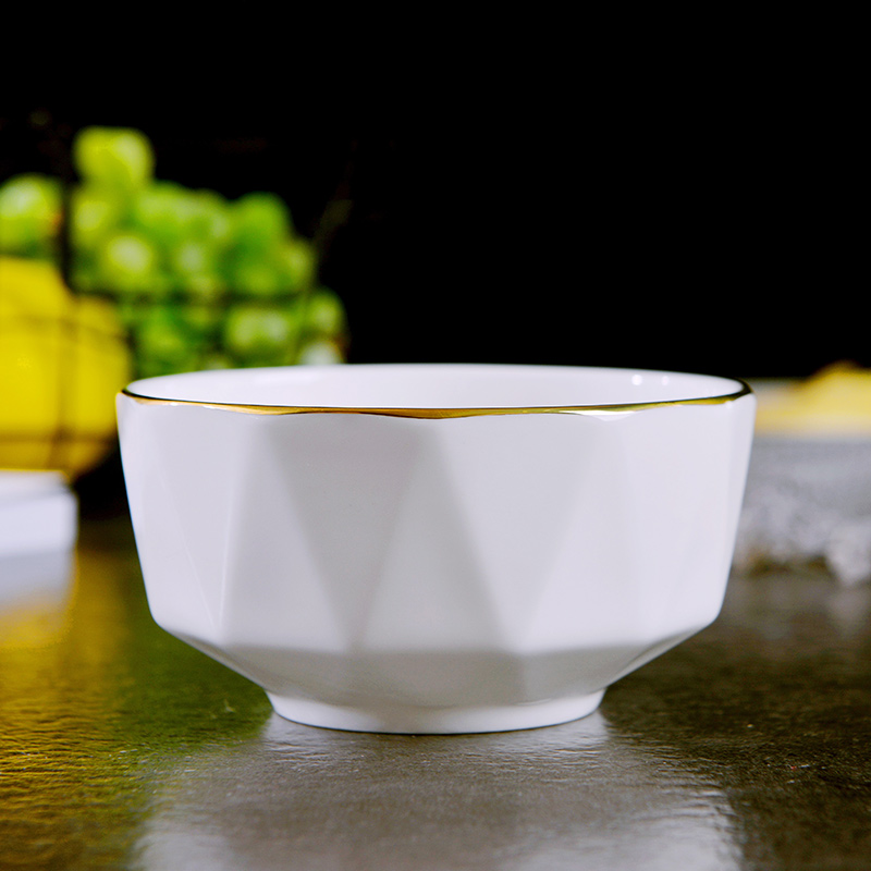 Jingdezhen up phnom penh ipads bowls of household creative move rice bowls a single ceramic rainbow such use European large soup bowl