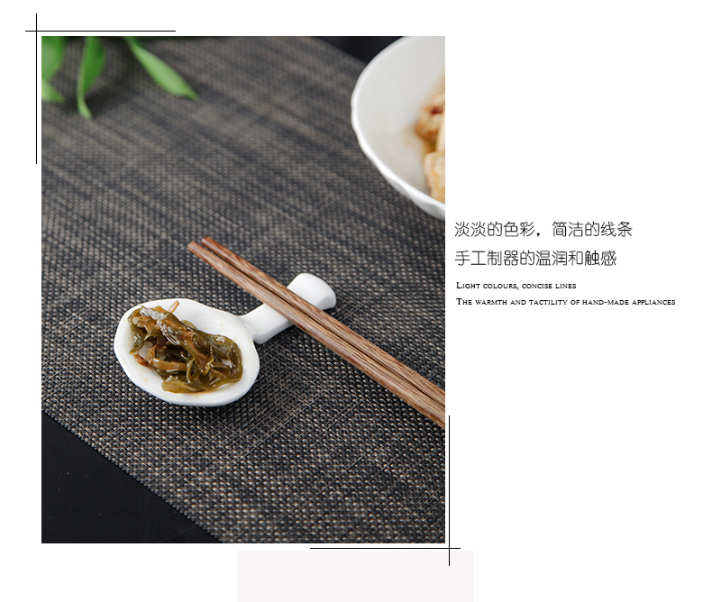 Jingdezhen ceramics lead - free green restaurant creative ipads China chopsticks pillow chopsticks ceramic tableware chopsticks holder frame