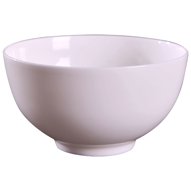 Creative household pure white rice bowls suit ipads China large eat rainbow such as bowl under the glaze color contracted microwave ceramic bowl