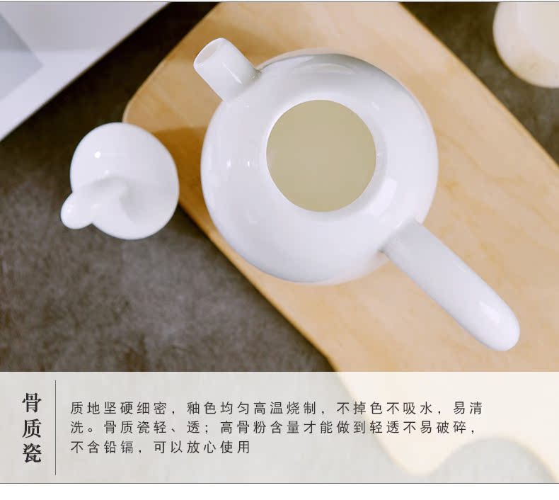 Jingdezhen glaze color creative kung fu tea set household contracted and I ceramics under the teapot tea cups