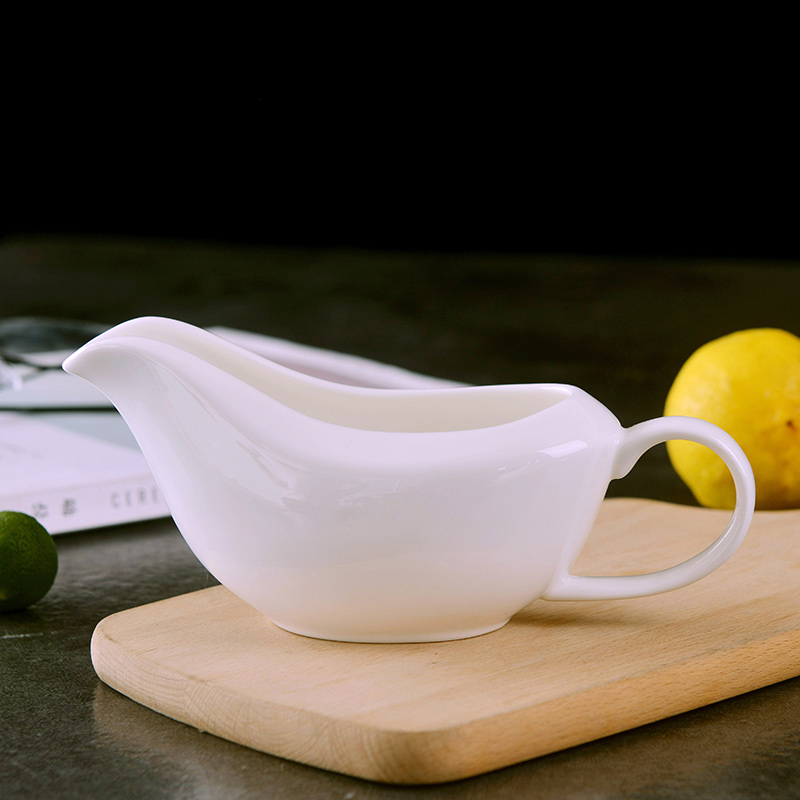 Ceramic dou classic western food steak sauce, black pepper sauce salad sauce juice dou home restaurant sauce poured cup match plate