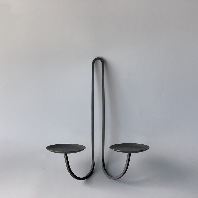 Iron Art Candle Holder Home Pendulum Black Advanced Seneswax Candle Holder Atmosphere Decoration Art Creative Candle Holder-Taobao