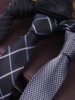 8cm Wide Men's Formal Business Shirt Tie Real Silk Mulberry Silk Tie Hand-Tied Lazy Style Silk Tie