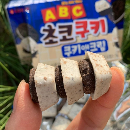 Шоколадное печенье Lotte ABC, 43 г, крем-сэндвич, печенье Oreo, импортные корейские шоколадные закуски
