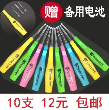 10-branch RMB12  luminous earthen spoon adult children's baby special ear pickpocketing with lamp ear digging spoon-Taobao