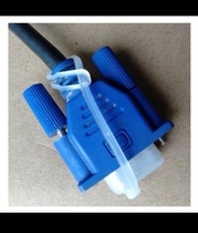 Double row DB15 male connector with anti-lost rope dust plug dust cap DB15 male connector