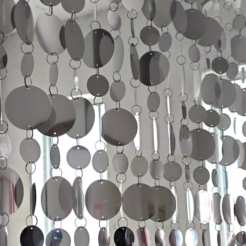 5+3 Silver Mirror Sequin String Curtains for Decoration, Wedding Indoor and Outdoor Stage Background, Wedding Room Festive Arrangement 5+3 Silver Mirror Sequin String Curtains for Decoration, Wedding Indoor and Outdoor Stage Background, Wedding Room Festive Arrangement