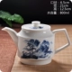 Jingdezhen ấm trà gốm lớn nhà hàng hiện đại nhà kungfu bộ với bộ lọc chịu nhiệt màu xanh và trắng sứ đơn - Trà sứ