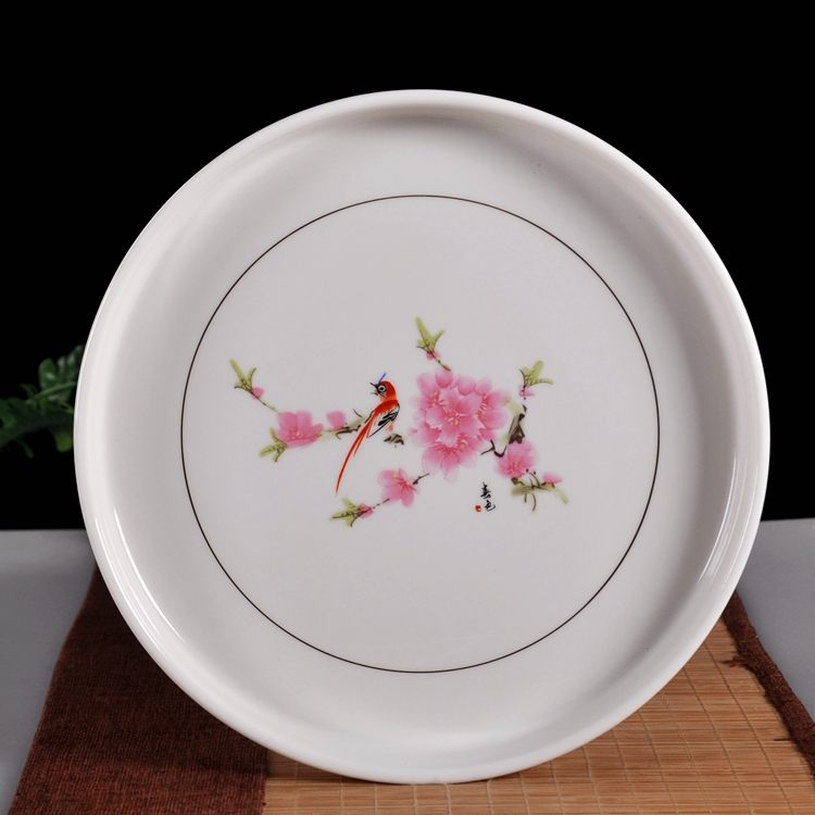 Ceramic fruit plate Tea tray Tray Set Tea set Wine set Rectangular round Central European Japanese Pastoral classical