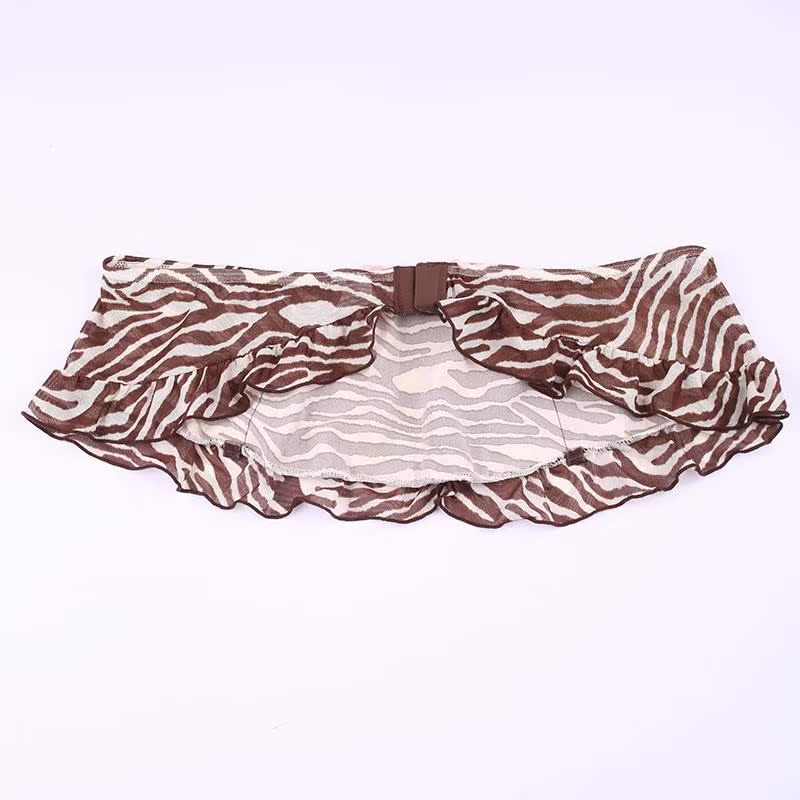 K3515 Châu Âu đơn ngựa vằn gợi cảm váy garter váy nơ ruffle váy garter đồ lót nam nữ